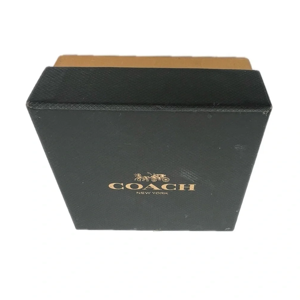 COACH PINK ROSE GOLD EMERALD CUT CRYSTAL NECKLACE (COACH F73037)
